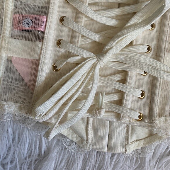 Waspie (serre-taille) Agent Provocateur Electra Rare - Taille L/4, Noir Et Dentelle Verte, Neuf Avec étiquettes