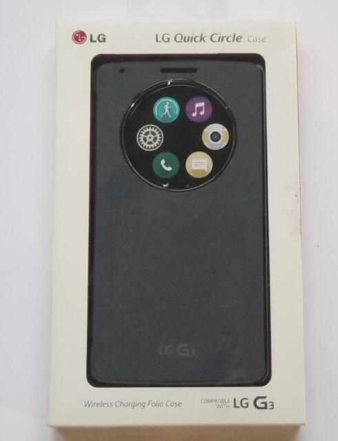 LG G3 Circle Folio Wireless Charging Qi Compliant Case Black for sale online | eBay