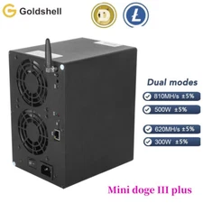 Goldshell Mini DOGE 3 III Plus WIFI 810MH/s 500W LTC DOGE BELLS Miner With PSU
