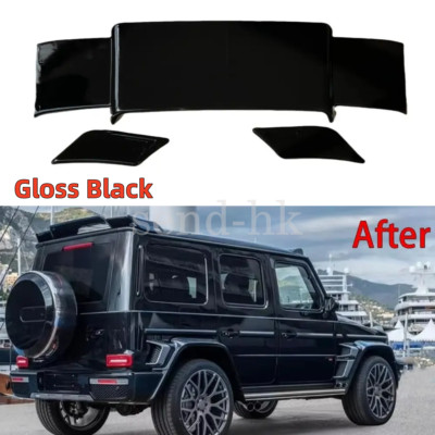 W463 W464 Rear Roof Spoiler Brabus Style Mercedes G Class Wagon G63 Gloss Black