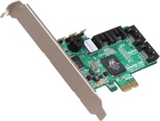 HighPoint RocketRAID 2300 PCI Express SATA II 4 Port Controller Card TESTED