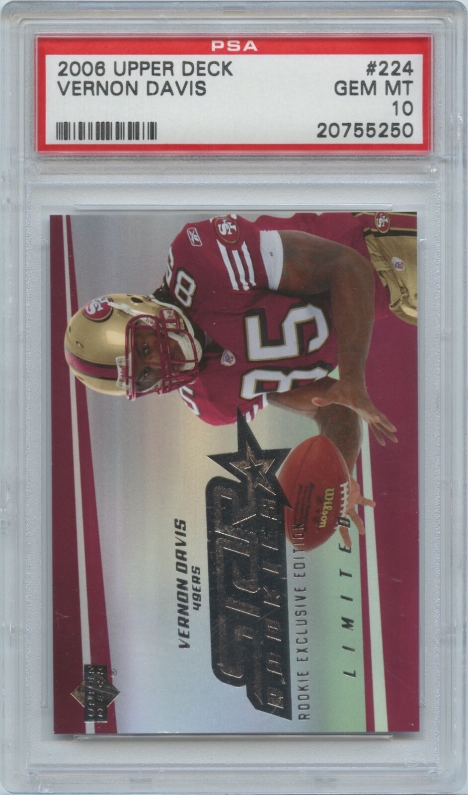 Vernon Davis Upper Deck #224 Base