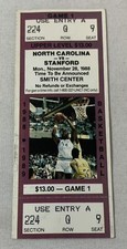 November 28, 1988 basketball ticket ~ UNC vs STANFORD