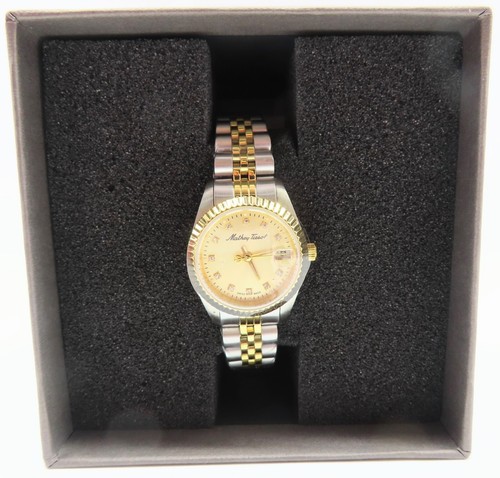 Mathey-Tissot Mathey II Quartz Crystal Ladies Watch, Gold/Silver, 26mm (D710BDI) - Picture 2 of 8