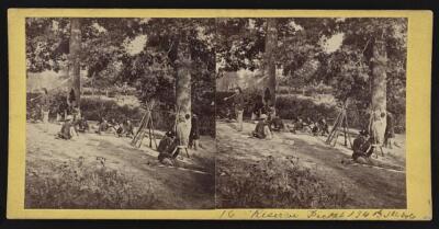Reserve Picket 134th Ill Vol.  Old Historic Photo