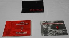 2001 Pontiac Grand Am Owner Manual 3pc.set Black Pontiac Factory Case