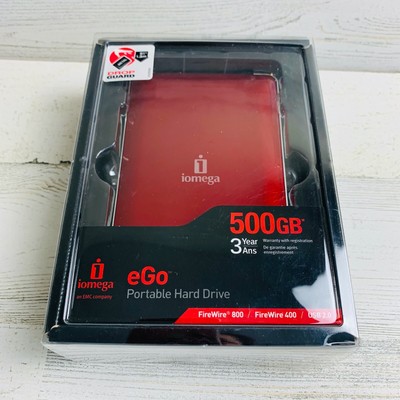 Ego mac portable 500gb fw800 USB2 Red (742709346293)