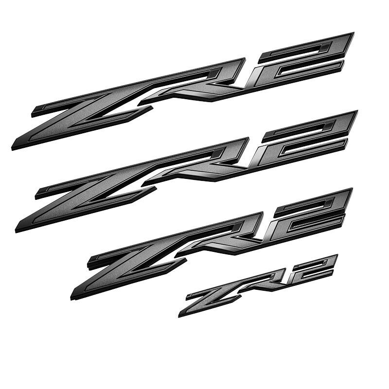 2023-2025 Chevrolet Silverado 1500 ZR2 Black Emblem Kit 2023-2025 Chevrolet Silverado 1500 ZR2 Black Emblem Kit