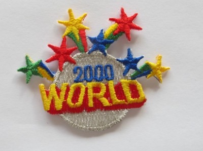 #3917 Collectible 2000 WORLD,Firework Embroidery Applique Patch