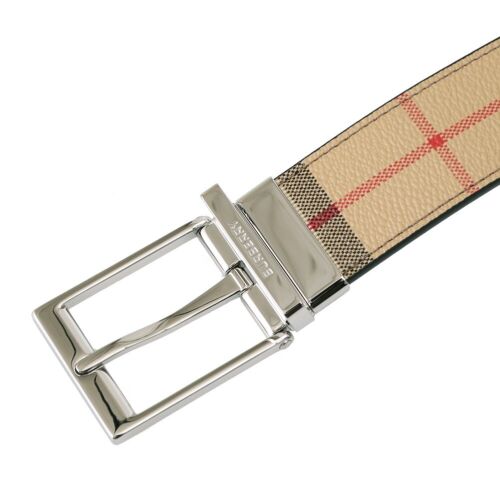 Burberry Belt Men MB LOUIS35 RVS DFC Lewis 35MM Reversible 806985 Archive Beige - Picture 4 of 11