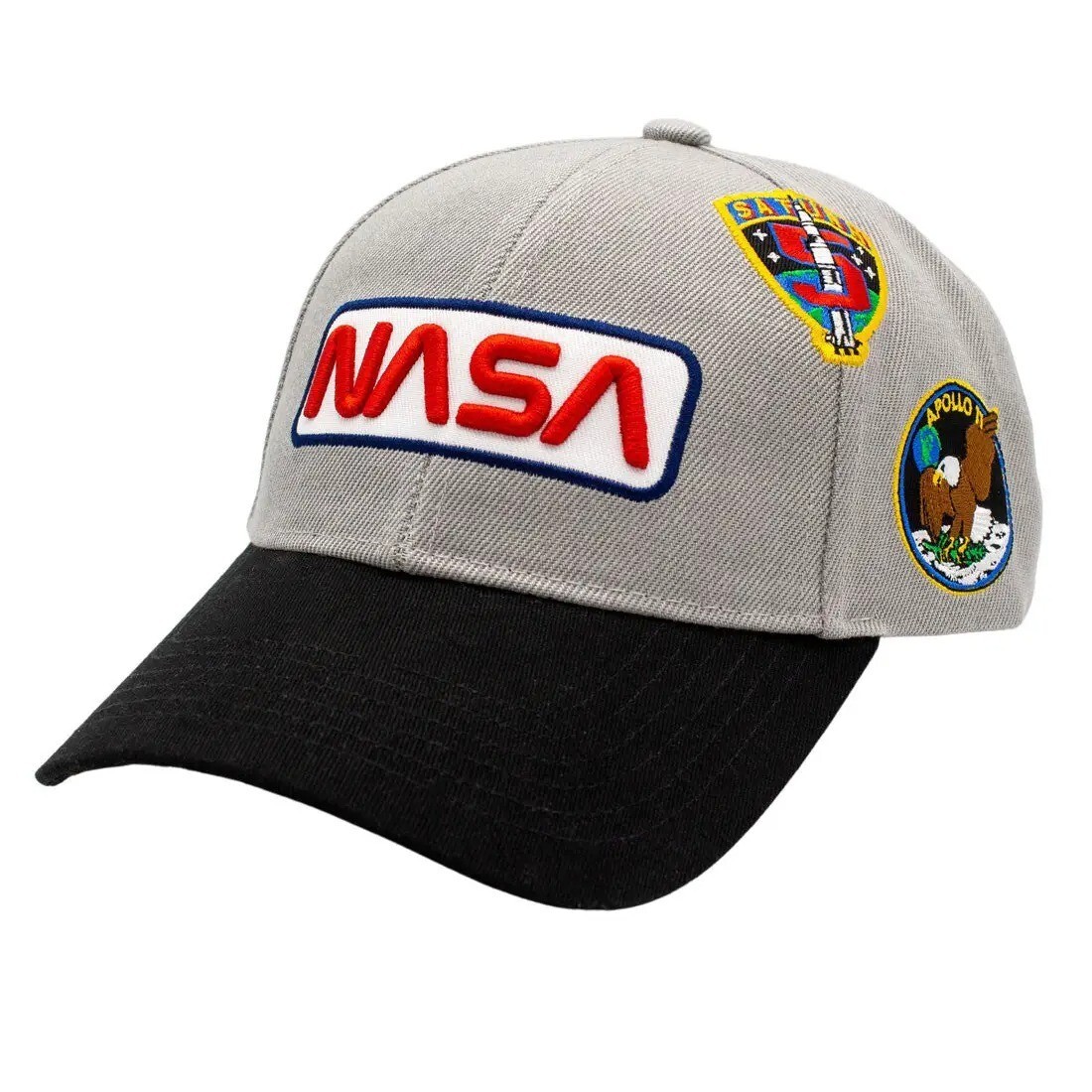 Gorra de la NASA con logotipo y parches