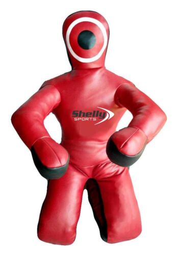 MMA Grappling Dummy Brazilian Jiu Jitsu Punching Training Judo BJJ Dummy Leather - Picture 19 of 21