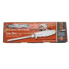 Proctor Silex Durable Electric Carving Knife Stainless Steel Blade, Lightweight