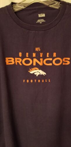 Denver Broncos NFL Men's Sleeveless T- Shirt Activewear Blue Size 3XL - Picture 1 of 4