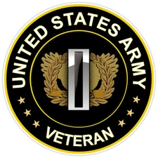 United States Army Veteran Bumper Sticker Military Vinyl Soldier Decal 5"