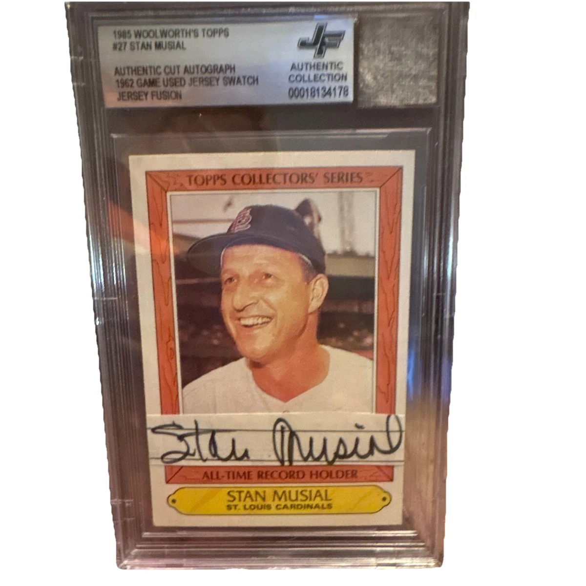 Topps Stan Musial Baseball Original Autographed Sports Trading 