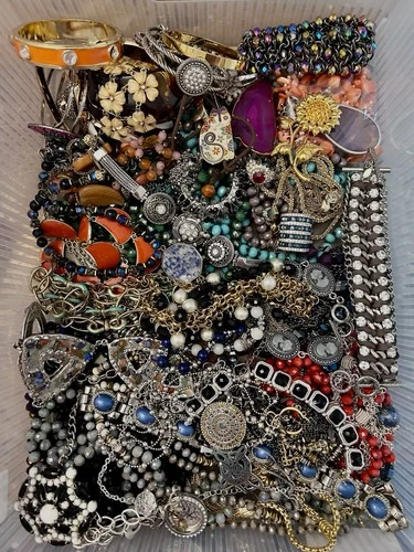 Costume Jewelry All Good To Wear Some Marked 8 Oz Lots New items Plus Vintage