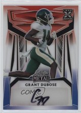 2023 Leaf Metal Red White & Blue Prismatic 3/4 Grant Dubose #BA-GD1 Auto nd3