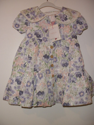Shabby Chic Tiered Floral Baby Dress 12-18 Months NWT
