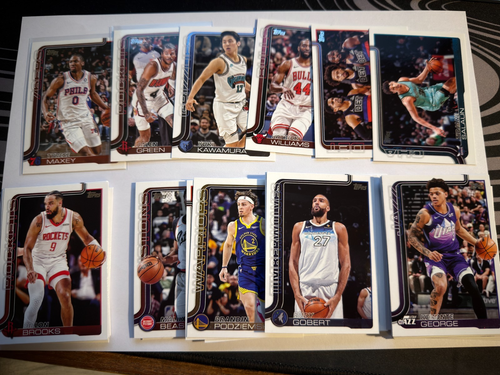 2025-26 Topps Basketball NBA cards Base 56x cards Lot Bundle | eBay