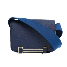 Hermes Geta Shoulder Bag Deep Blue B 2023 A 358050