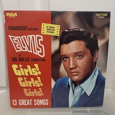 Vintage Elvis Presley Vinyl Lp Record For Soundtrack Girls! Girls! Girls! Film