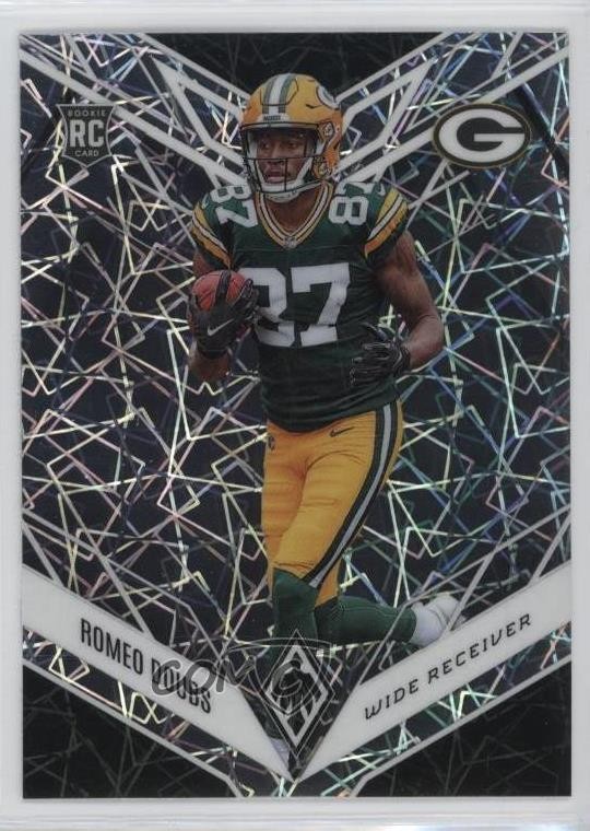 2022 Panini Phoenix Rookies Silver Lazer Romeo Doubs #135 Rookie RC