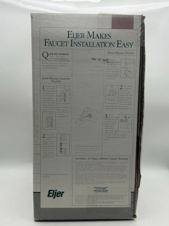 全新 复古 Eljer 浴室水槽 洗手龙头 — 第 4/4 张图片