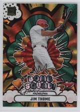 2025 Panini Donruss Bomb Squad Green Laser Jim Thome #12 HOF 1c3k