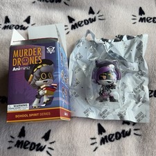 Glitch Murder Drones AniminiZ School Spirit Damaged OC Uzi Figurine Opened