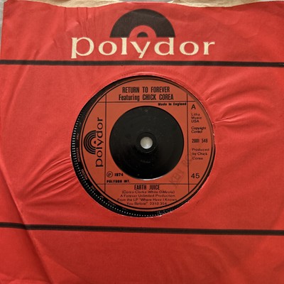 Return To Forever Ft. Chick Corea - Earth Juice 7'' Single Polydor UK EX Vinyl