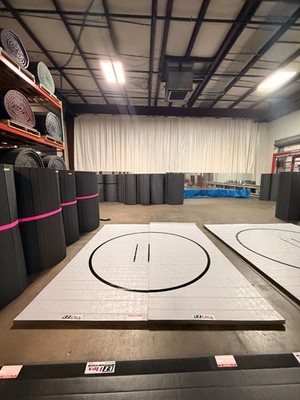 10' x 11'6'' x 2'' Home Wrestling / Martial Arts Mat - Light Gray (Mat B)