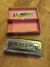 M. Hohner The Echo Harp Harmonica A  D with Original Box and Leaflet