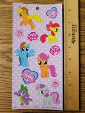 12 stickers. My little pony friendship is magic stickers single sheet.