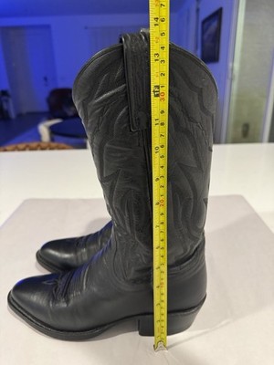 Lucchese 2000 Western Boots Black Calf Skin Leather T3094R4 Cowboy Men’s US 12 D Lucchese 2000 Western Boots Men main image 2