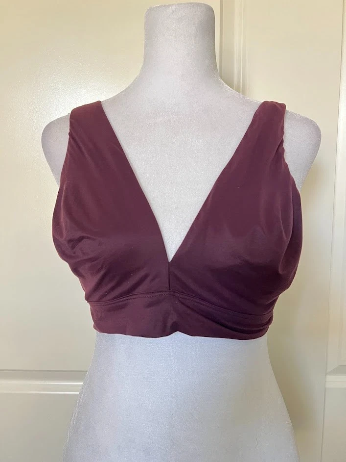 Бюстгальтер-бюстгальтер Victoria's Secret сливовый фиолетовый беспроводной без подкладок для гостиной размер большой - Изображение 3 из 4