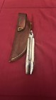 George Herron Custom Stag Chute Knife #2275- orig Sheath -Loveless Era . Rare! — photo 8