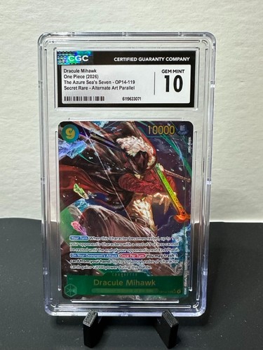 Dracule Mihawk (Alternate Art) graded CGC 10 for sale on eBay