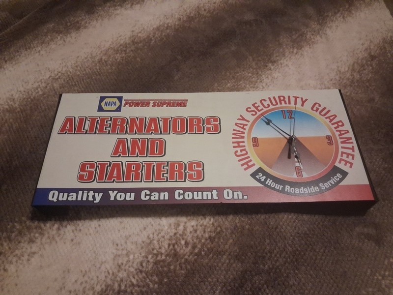 Vintage Napa Auto Parts Alternators & Starters Wall Clock Advertisement Working