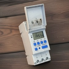 AC 30A 110V Digital LCD DIN Programmable Weekly Rail Timer 16 Time Relay Switch