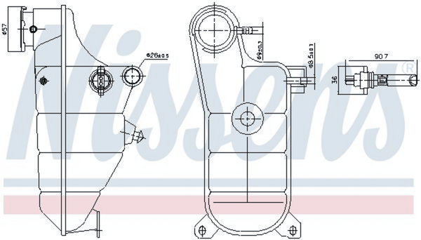 AusgleichsbehäLter KüHlmittel FüR MERCEDES-BENZ 124 Stufenheck T-Model 190-image