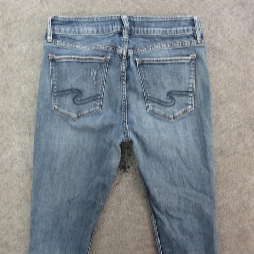 Jeans Silver Co Avery Slim Jeans Donna 31 Denim Elasticizzato Invecchiato W31 L28,5 - Foto 8 di 12