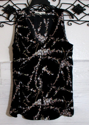 Daniel Rainn Women's Top Size M Sleeveless Black V Neck