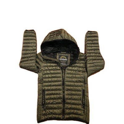 Super Dry Core Down Co Size 6 Women's Green Hooded Down Coat Packable Warm