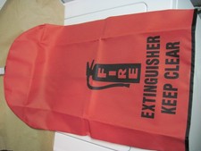 Brooks FEC9 Fire Extinguisher Cover "Keep Clear", Large Size, Heavy Duty, NEW