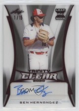 2020 Leaf Trinity Clear Auto Red 1/15 Ben Hernandez #CA-BH1 Auto 0cv