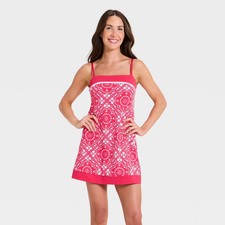 Women Everyday Soft Active Court Dress - All In Motion Red Bandana