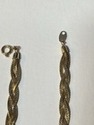 Vintage Trifari Polished Goldtone Woven Braided Herringbone Chain Necklace — photo 2