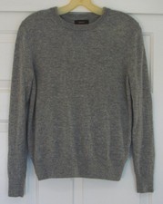 Heather Gray QUINCE 100 Mongolian Cashmere Crew Neck L/S Sweater S