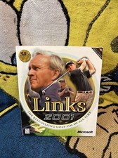 Microsoft Links 2001 Golf Simulator Arnold Palmer PC Video Game 4 CDs SEALED